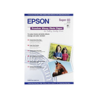 Produktbild för Epson Premium - fotopapper - blank - 20 ark - Super A3/B - 255 g/m²