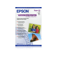 Produktbild för Epson Premium - fotopapper - blank - 20 ark - Super A3/B - 255 g/m²