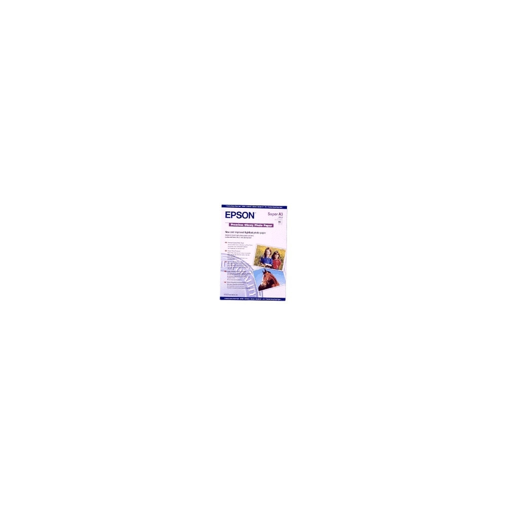Produktbild för Epson Premium - fotopapper - blank - 20 ark - Super A3/B - 255 g/m²