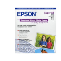 Produktbild för Epson Premium - fotopapper - blank - 20 ark - Super A3/B - 255 g/m²