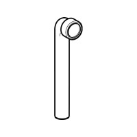 Produktbild för Geberit PP40 böj 250 mm