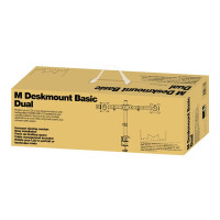 Produktbild för Multibrackets M Deskmount Basic Dual monteringssats - för 2 LCD-bildskärmar - svart