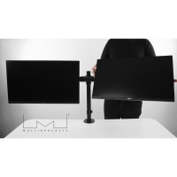 Produktbild för Multibrackets M Deskmount Basic Dual monteringssats - för 2 LCD-bildskärmar - svart