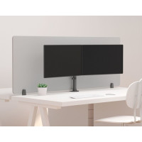 Produktbild för Multibrackets M Deskmount Basic Dual monteringssats - för 2 LCD-bildskärmar - svart
