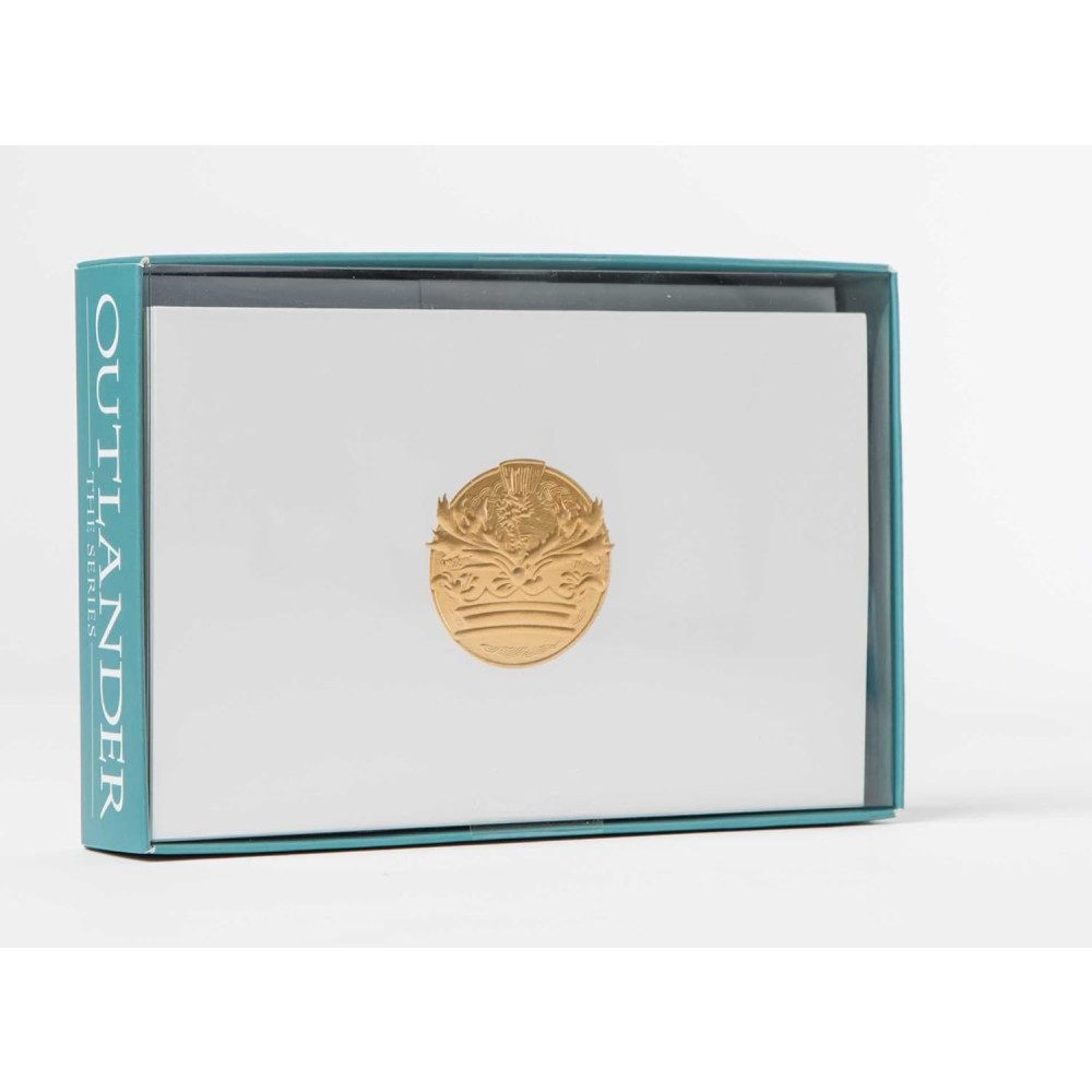 Produktbild för Outlander crest: foil note cards (häftad, eng)