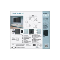 Produktbild för Vivanco VVTVVESA20020FK, 109,2 cm (43"), 20 kg, 50 x 50 mm,...