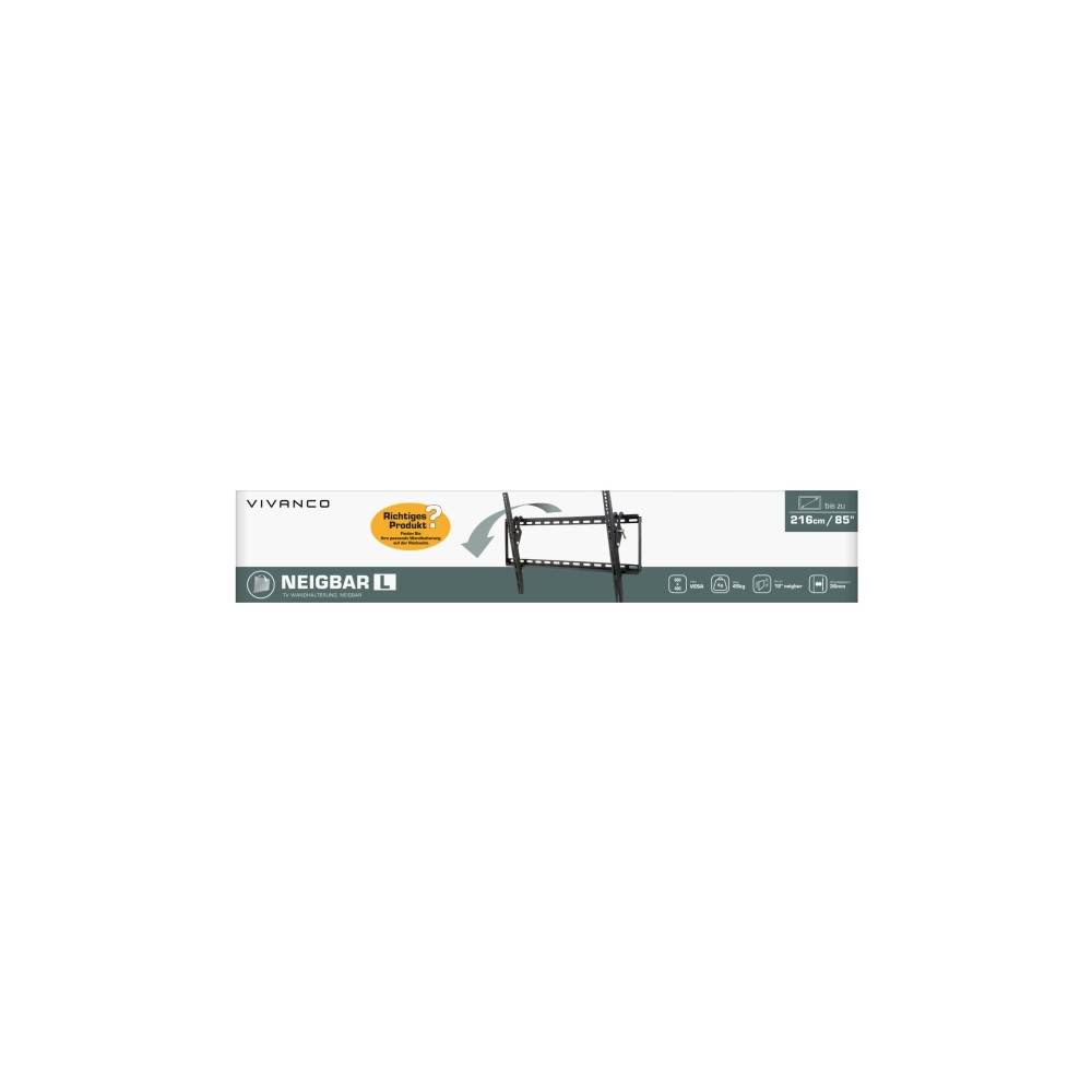 Produktbild för Vivanco VVTVTILL85INCH45KG, 2,16 m (85"), 45 kg, 200 x 200 m...