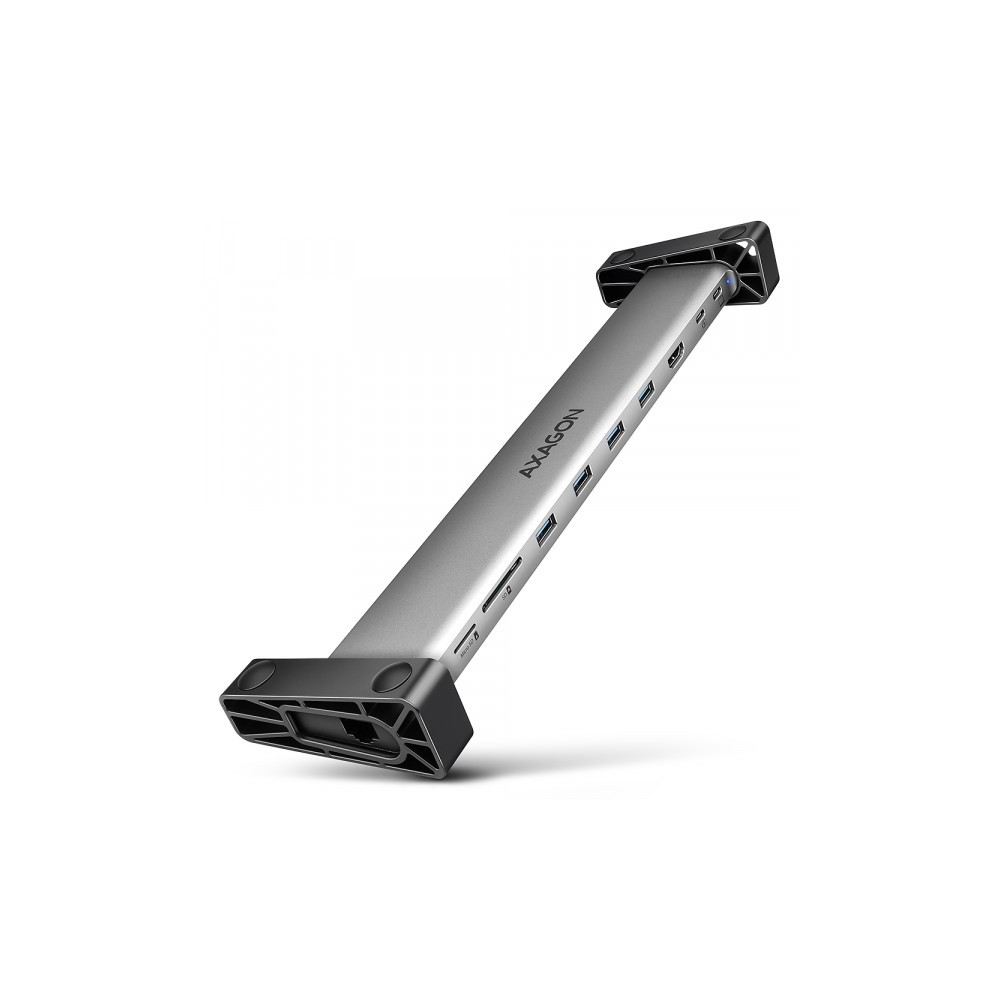 Produktbild för AXAGON HMC-10HLS - dockningsstation - USB-C 3.2 Gen 2 / USB 3.0 / USB4 / Thunderbolt 3 / Thunderbolt 4 - HDMI - 1GbE