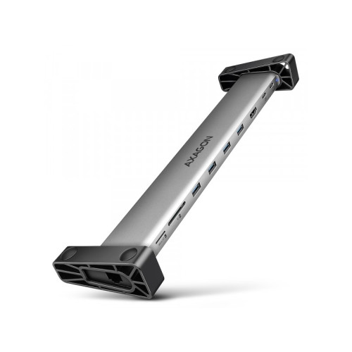 AXAGON AXAGON HMC-10HLS - dockningsstation - USB-C 3.2 Gen 2 / USB 3.0 / USB4 / Thunderbolt 3 / Thunderbolt 4 - HDMI - 1GbE