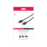 Produktbild för Vivanco VVVHDMI50MMK, 5 m, HDMI Typ A (standard), HDMI Typ A...