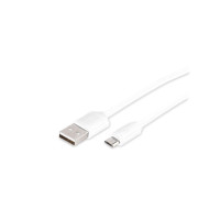 Produktbild för Vivanco VVITUSBMICUSBA10W, 1 m, USB A, Micro-USB B, USB 2.0,...