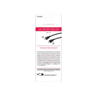 Produktbild för Vivanco VVVHDMI10MMGG, 1 m, HDMI Typ A (standard), HDMI Typ...