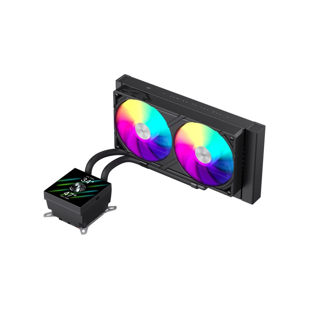 Produktbild för GameMax GLACIER 240 LCD - processorkylare
