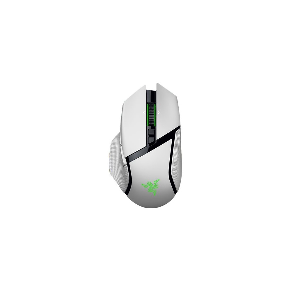 Produktbild för Razer Basilisk V3 pro 35K - mus - Bluetooth, USB-C, 2.4 GHz - vit