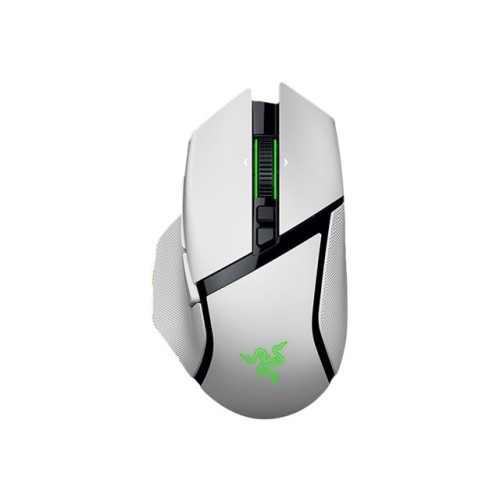 Razer Razer Basilisk V3 pro 35K - mus - Bluetooth, USB-C, 2.4 GHz - vit
