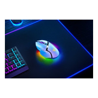 Produktbild för Razer Basilisk V3 pro 35K - mus - Bluetooth, USB-C, 2.4 GHz - vit