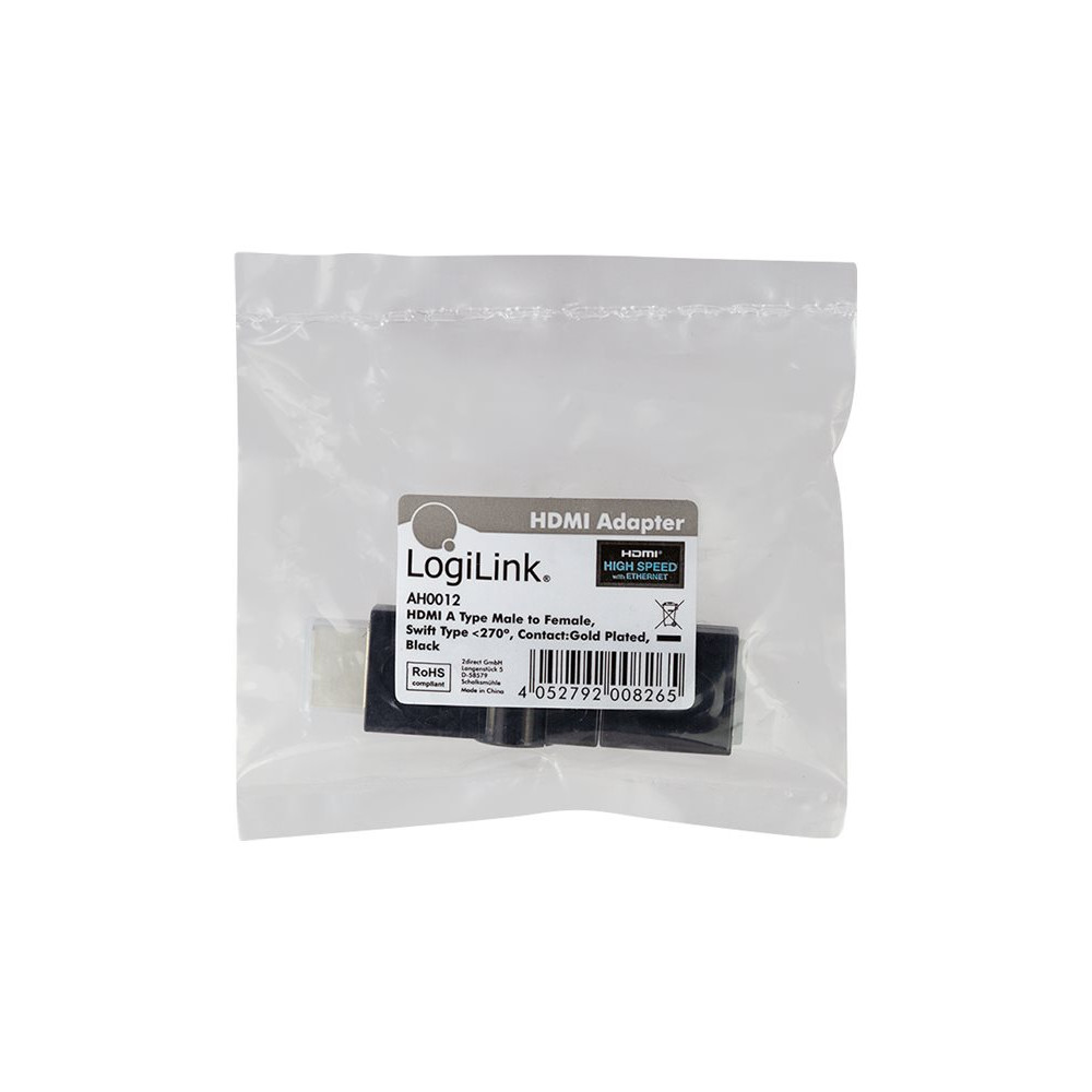 Produktbild för LogiLink HDMI Adapter - HDMI högervinklad adapter