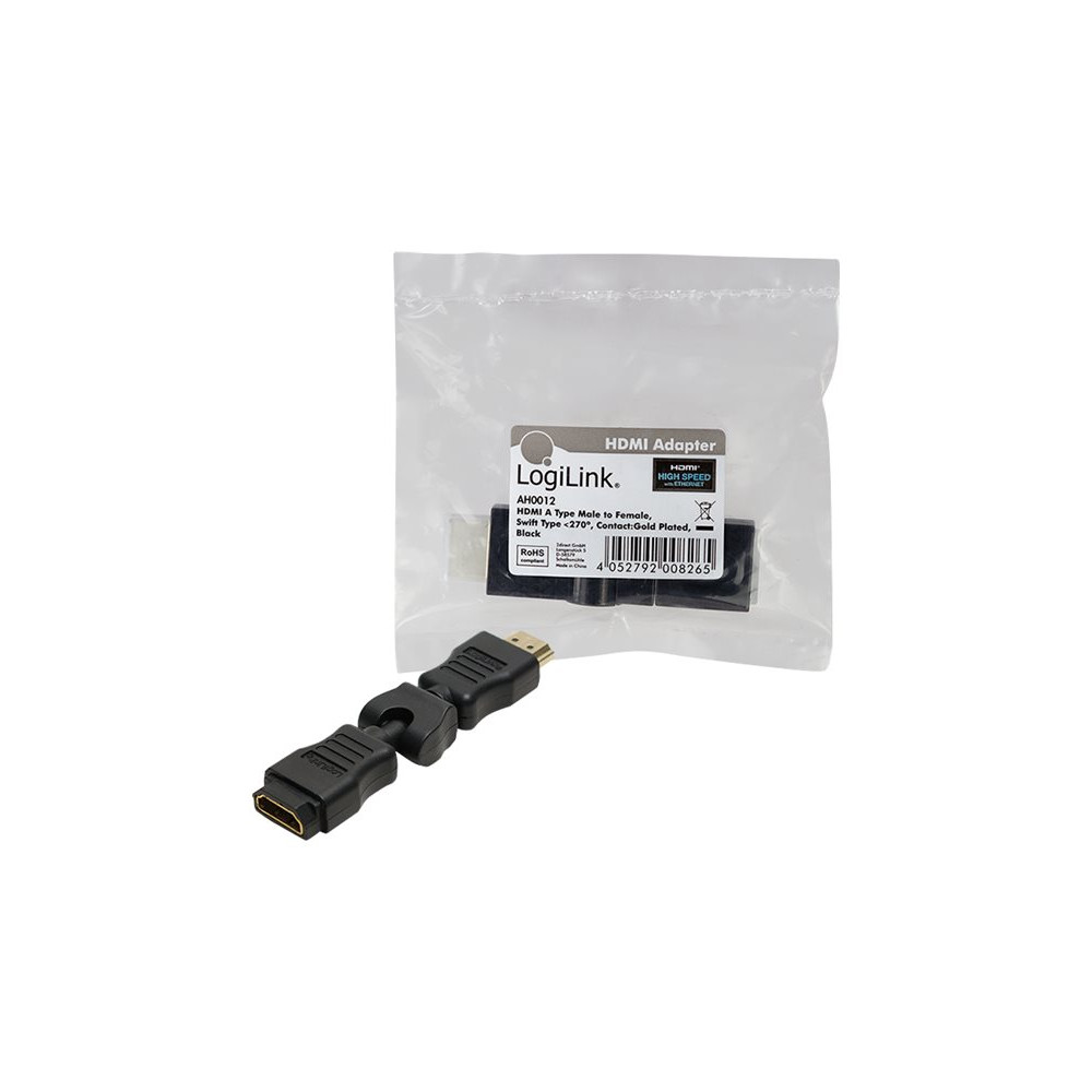 Produktbild för LogiLink HDMI Adapter - HDMI högervinklad adapter
