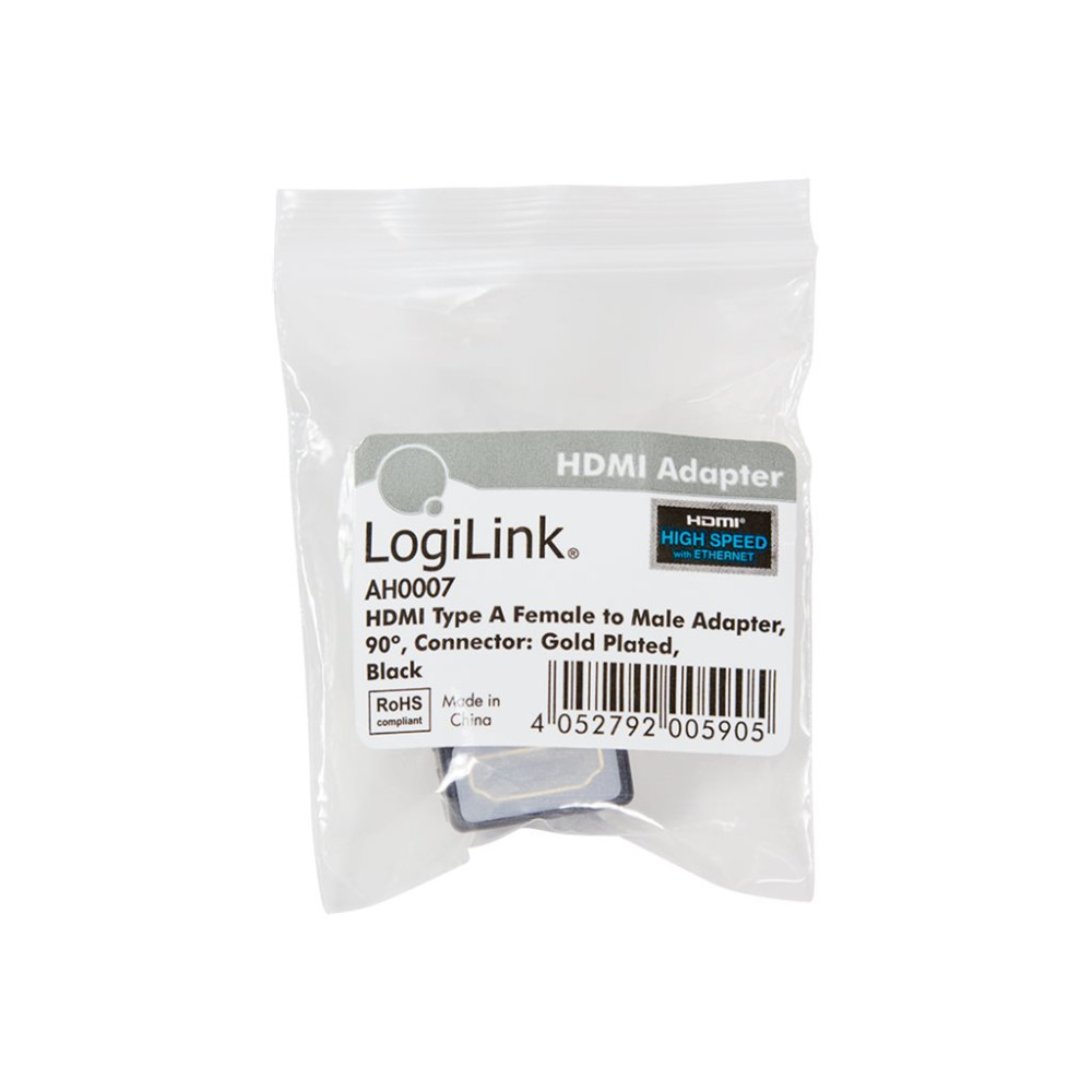 Produktbild för LogiLink HDMI högervinklad adapter