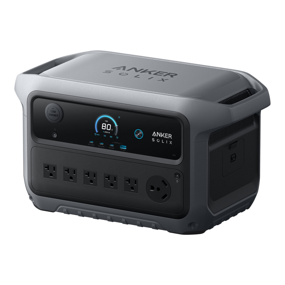 Produktbild för Anker SOLIX C2000 - Gen 2 - bärbar kraftstation - 2400 Watt - LiFePO4 - 40000 mAh - 2048 Wh