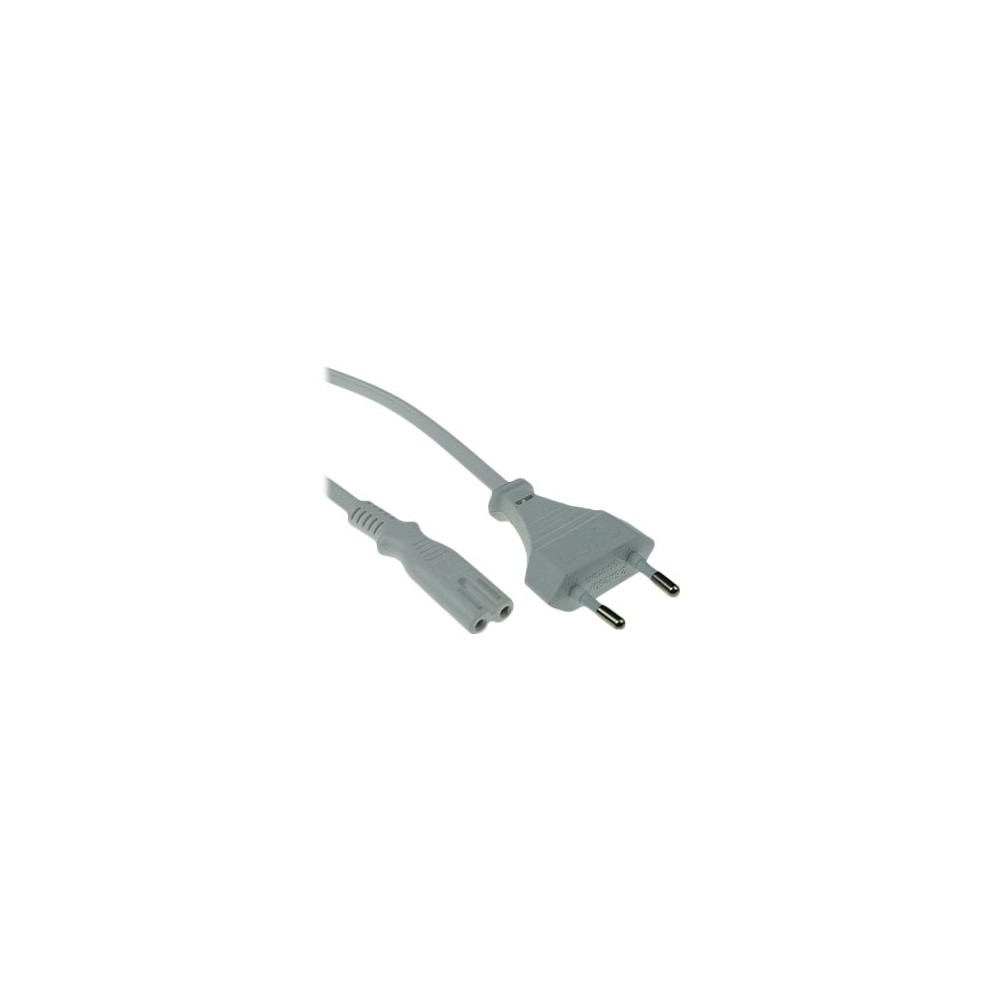 Produktbild för ACT - strömkabel - Eurokontakt till power IEC 60320 C7 - 3 m