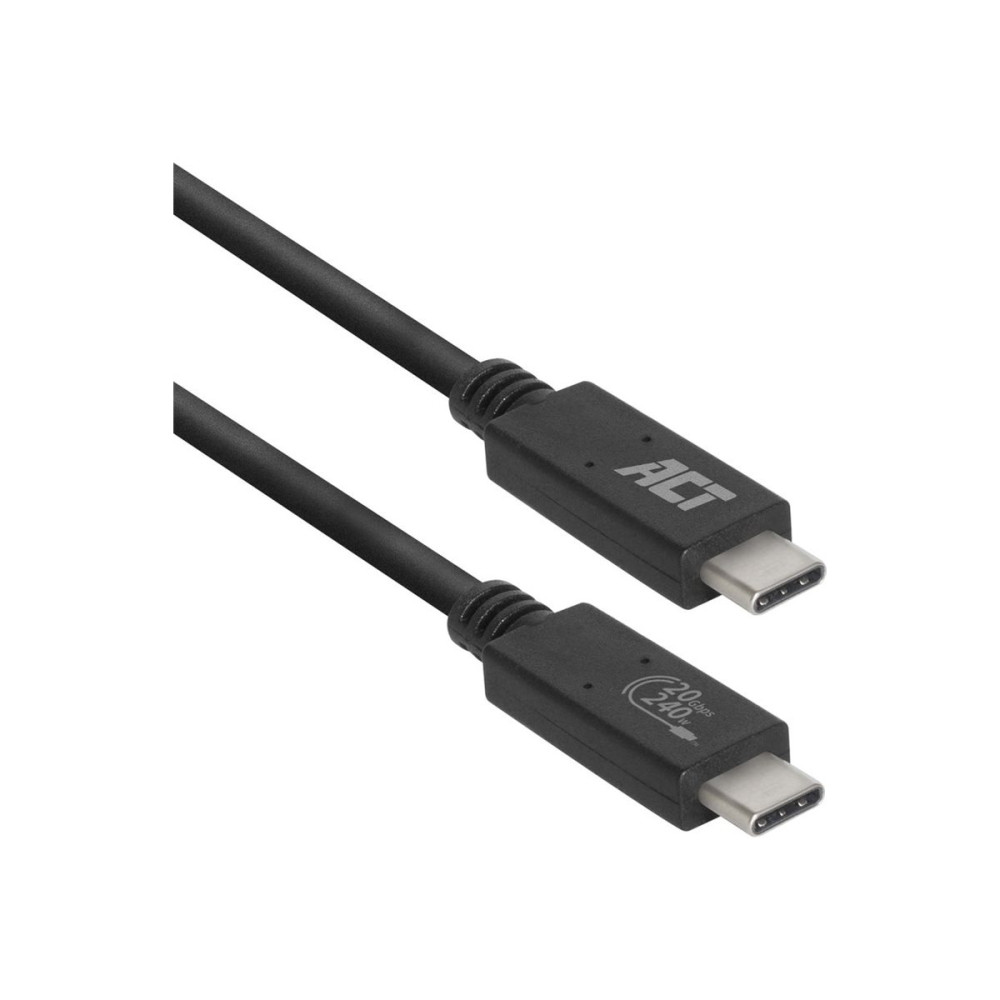 Produktbild för ACT - USB typ C-kabel - 24 pin USB-C till 24 pin USB-C - 1 m