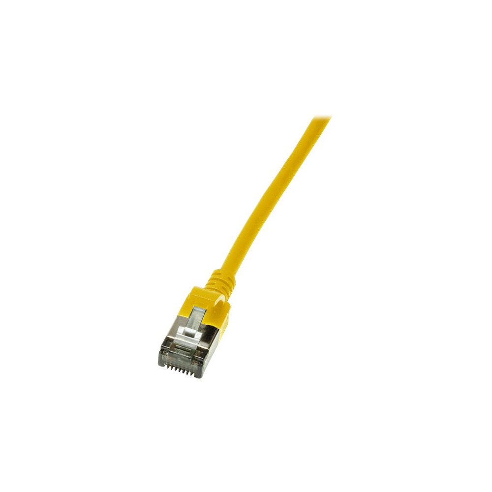 Produktbild för LogiLink SlimLine - patch-kabel - 3 m - gul, RAL 1021
