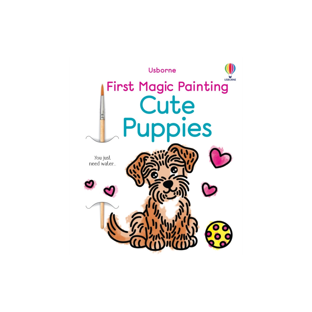 Produktbild för First Magic Painting Cute Puppies (häftad, eng)