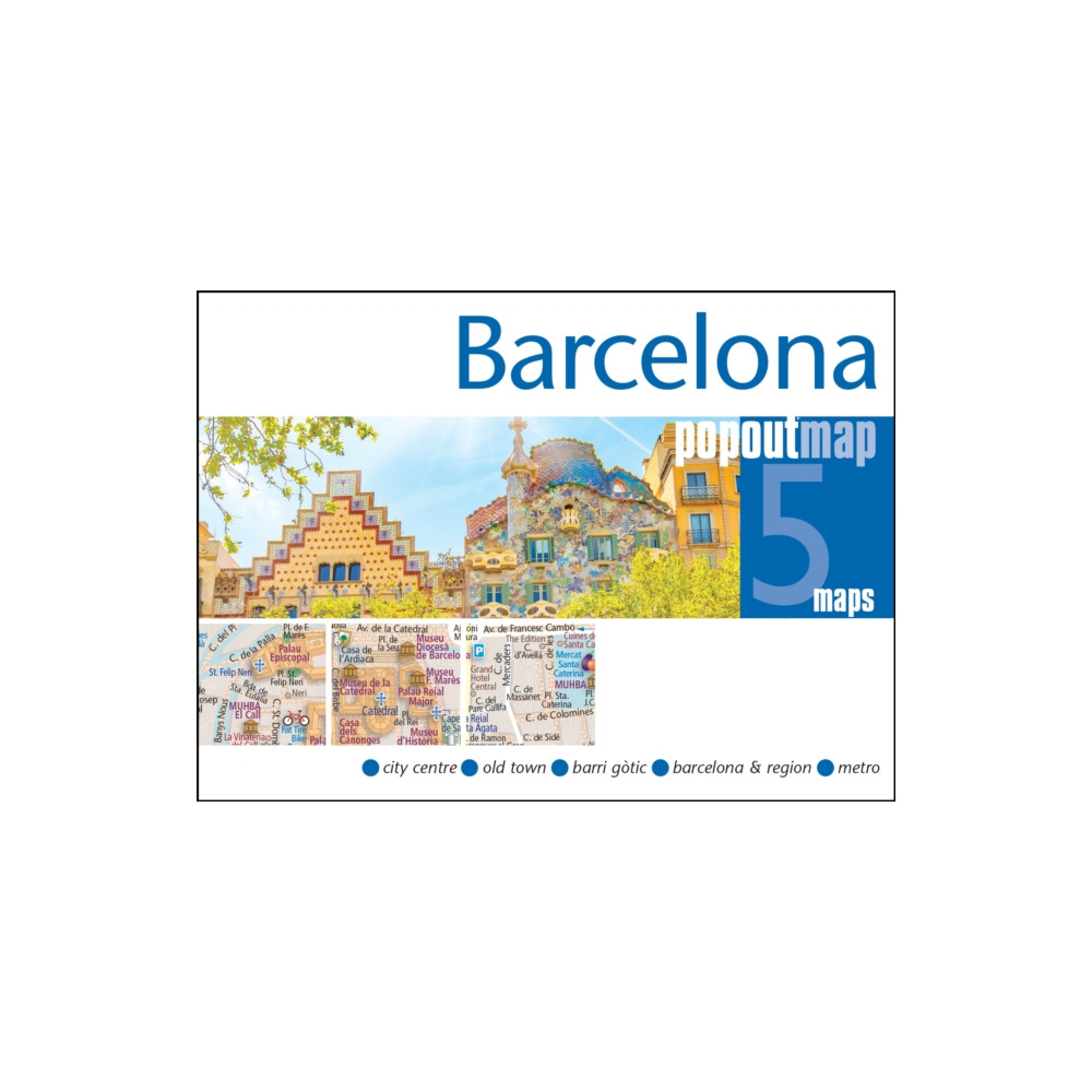 Produktbild för Barcelona PopOut Map