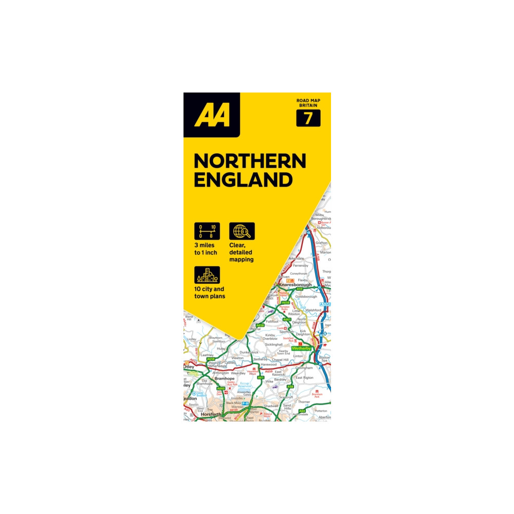 Produktbild för AA Road Map Northern England