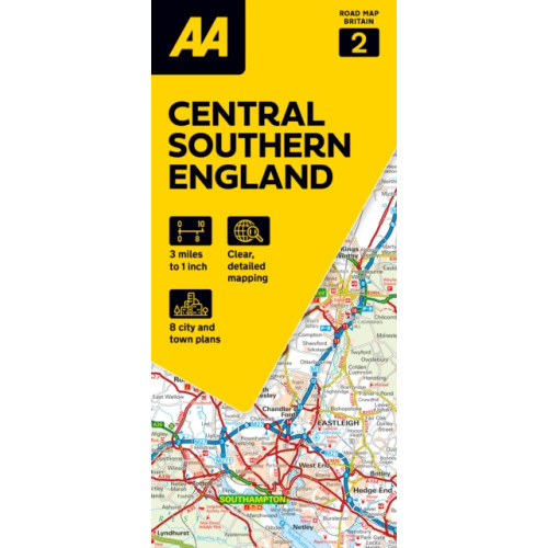 AA Publishing AA Road Map Central Southern England