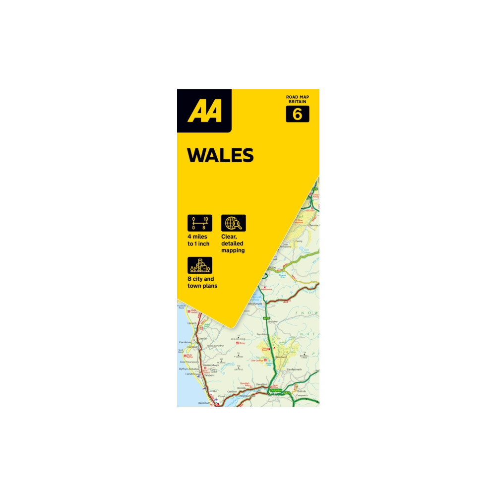 Produktbild för AA Road Map Wales