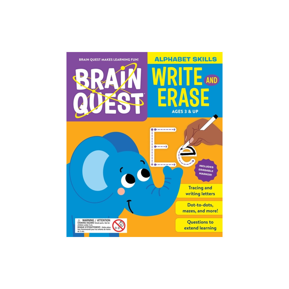 Produktbild för Brain Quest Write and Erase: Alphabet Skills (häftad, eng)