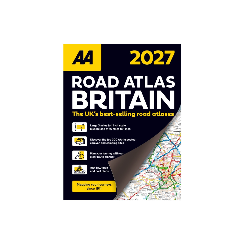 Produktbild för AA Road Atlas Britain 2027 (bok, spiral, eng)