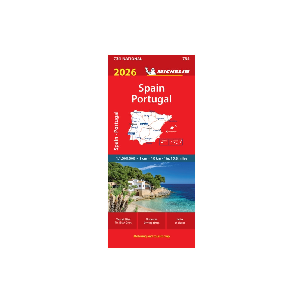 Produktbild för Spain & Portugal 2026 - Michelin National Map 734