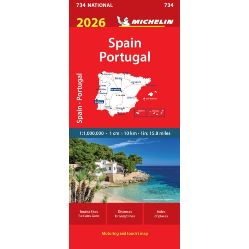 Michelin Editions Des Voyages Spain & Portugal 2026 - Michelin National Map 734