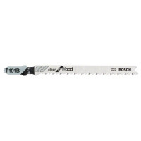 Produktbild för Bosch clean for Wood T 101 B - sågblad - för mjuka träslag, spånskiva, plywood, plast, epoxi - 5 delar