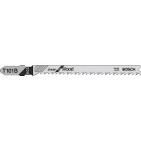 Produktbild för Bosch clean for Wood T 101 B - sågblad - för mjuka träslag, spånskiva, plywood, plast, epoxi - 5 delar