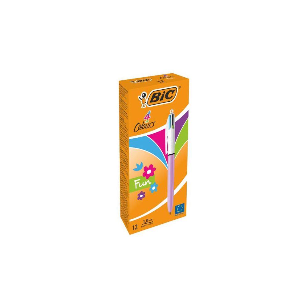 Produktbild för Kulpenna BIC 4 Colours Fun Ball 1mm