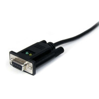 Produktbild för StarTech.com USB till nollmodem RS232 DB9 seriell DCE-kabeladapter med 1 port och FTDI - seriell adapter - USB 2.0 - RS-232