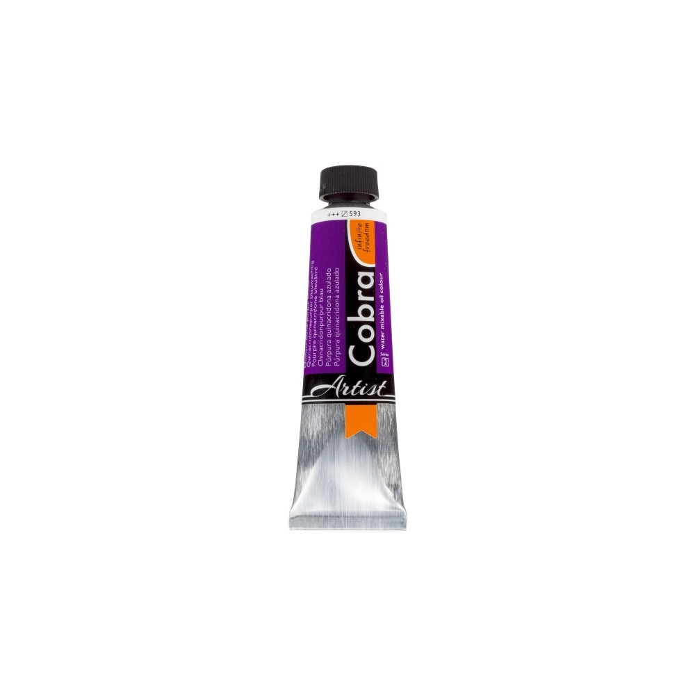 Produktbild för Cobra Artist Water-Mixable Oil-färg i tub Quinacridone Purpl...