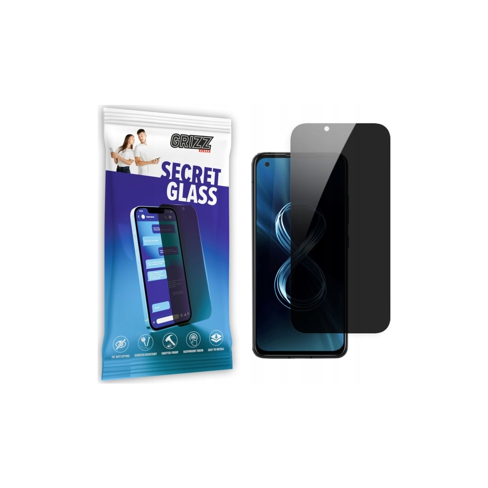 Produktbild för GrizzGlass SecretGlass integritetsskärmskydd för Asus Zenfon...