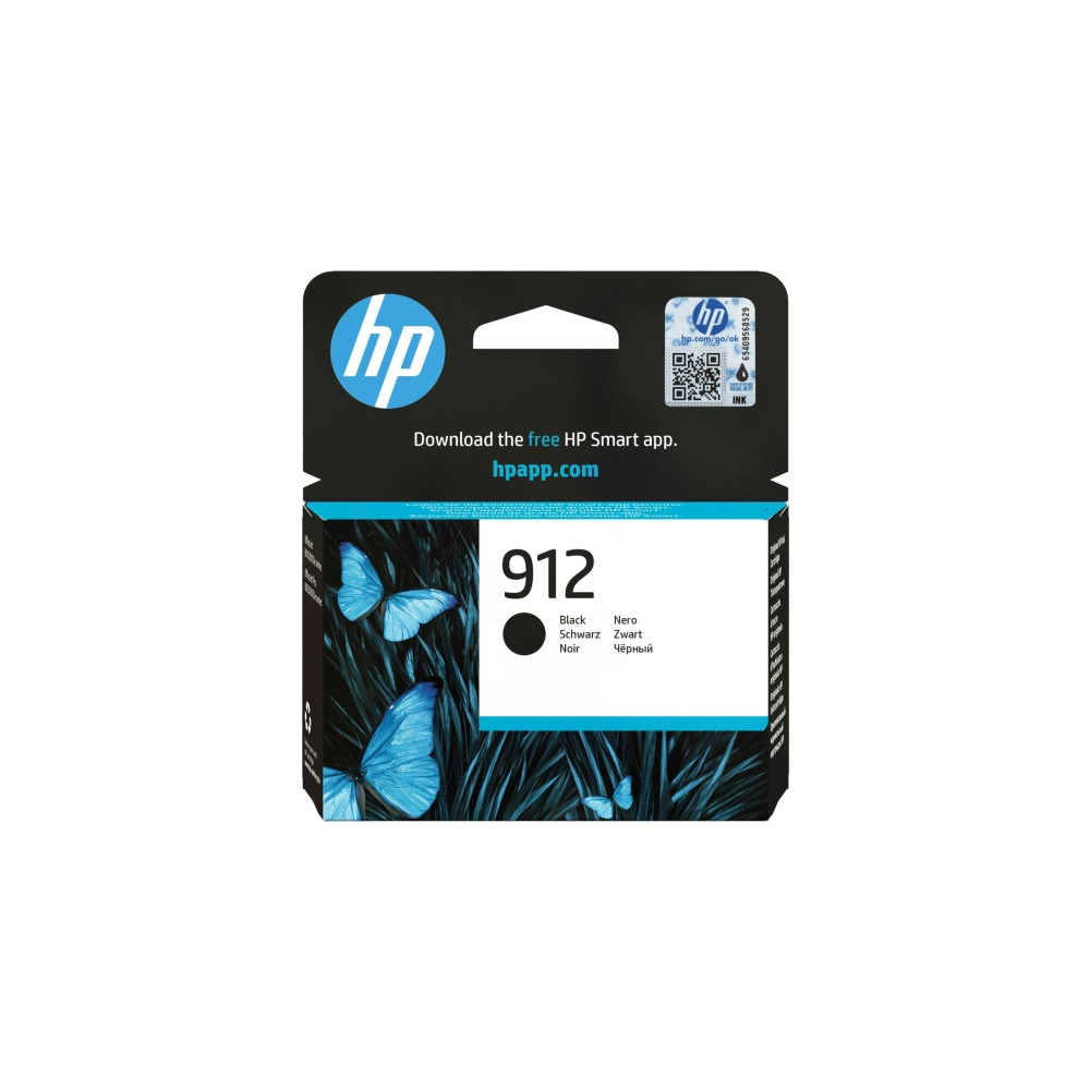 Produktbild för HP 912 - svart - original - bläckpatron