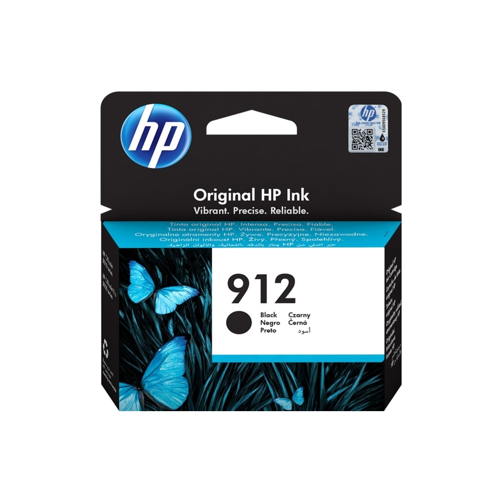Produktbild för HP 912 - svart - original - bläckpatron