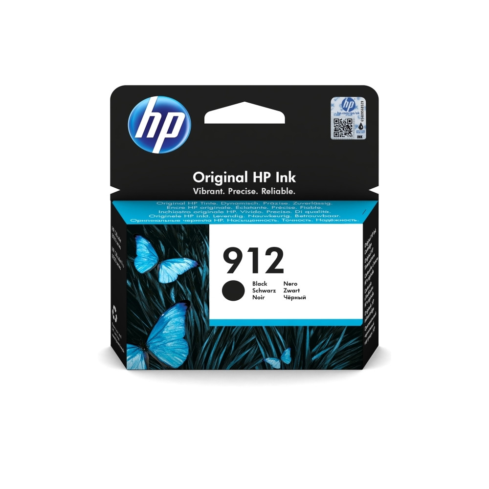 Produktbild för HP 912 - svart - original - bläckpatron
