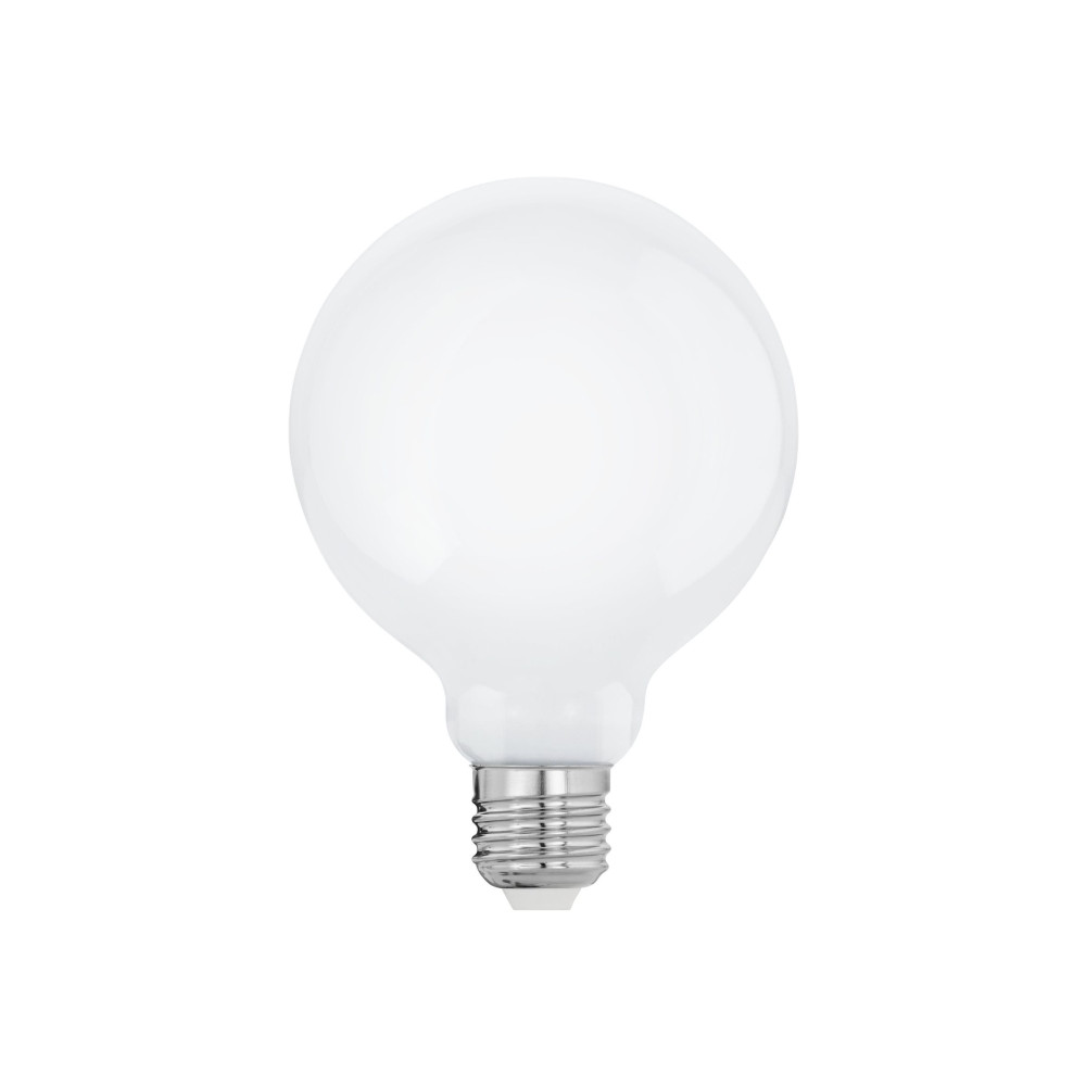 Produktbild för Eglo - LED-glödlampa - form: G95 - E27 - 7 W - varmt vitt ljus - 2700 K - mjölkvit
