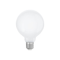 Produktbild för Eglo - LED-glödlampa - form: G95 - E27 - 7 W - varmt vitt ljus - 2700 K - mjölkvit