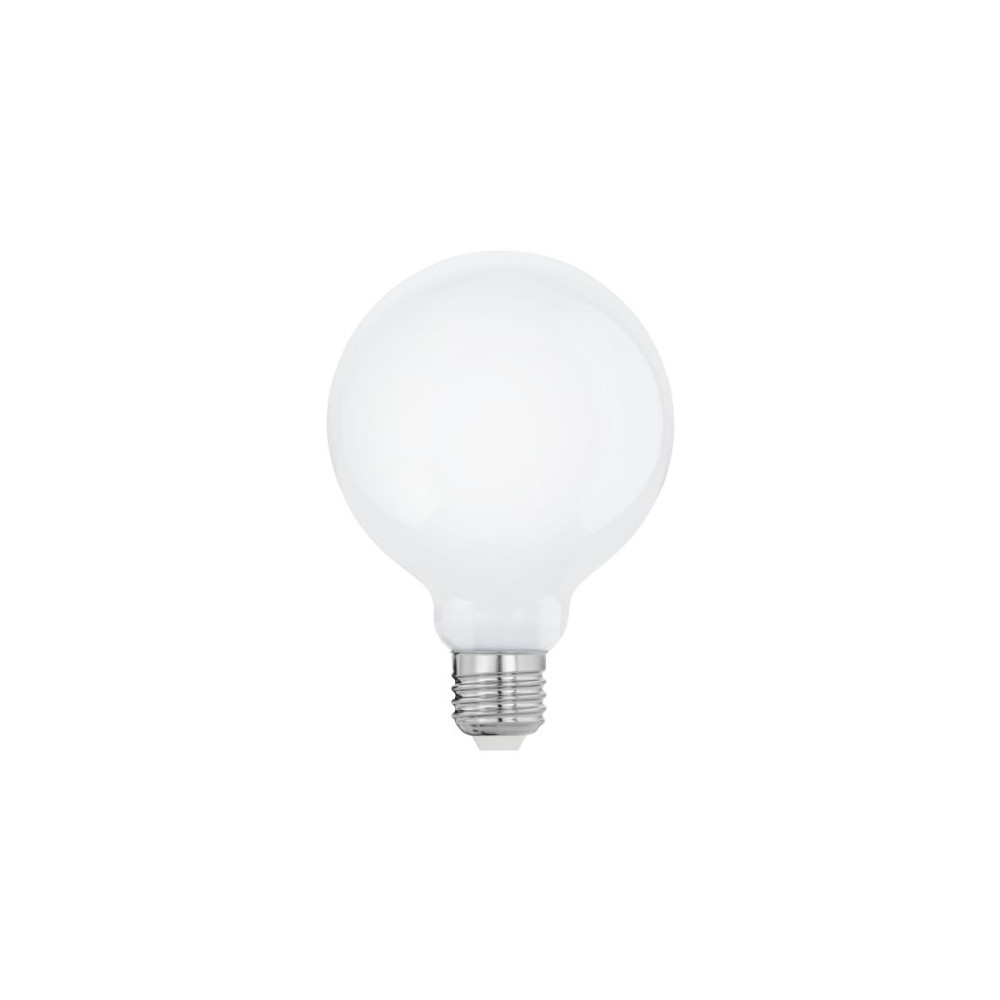 Produktbild för Eglo - LED-glödlampa - form: G95 - E27 - 7 W - varmt vitt ljus - 2700 K - mjölkvit