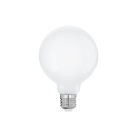 Produktbild för Eglo - LED-glödlampa - form: G95 - E27 - 7 W - varmt vitt ljus - 2700 K - mjölkvit