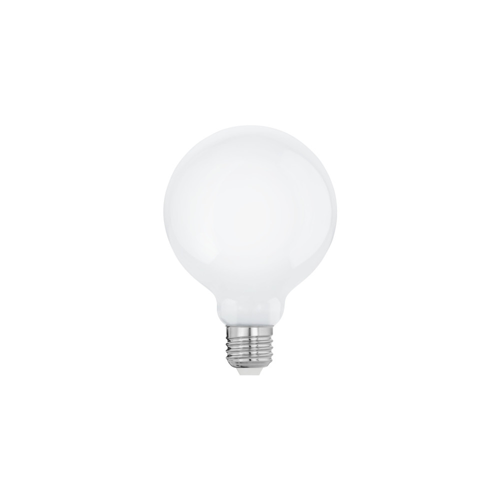 Produktbild för Eglo - LED-glödlampa - form: G95 - E27 - 7 W - varmt vitt ljus - 2700 K - mjölkvit